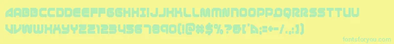 Шрифт 1stenterprisescond – зелёные шрифты на жёлтом фоне