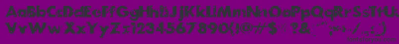 MydogspotgridBold-Schriftart – Schwarze Schriften auf violettem Hintergrund