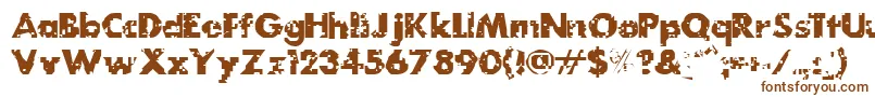 MydogspotgridBold Font – Brown Fonts on White Background