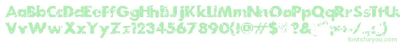 MydogspotgridBold Font – Green Fonts on White Background