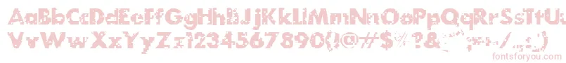 MydogspotgridBold Font – Pink Fonts on White Background