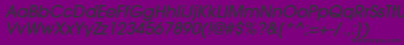 TrendexLightSsiMediumItalic Font – Black Fonts on Purple Background