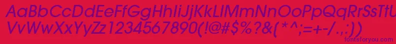 fuente TrendexLightSsiMediumItalic – Fuentes Moradas Sobre Fondo Rojo