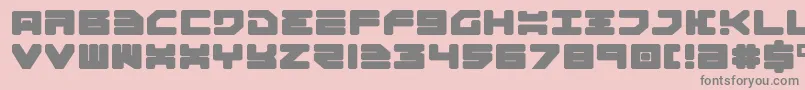 Omega3Expanded-Schriftart – Graue Schriften auf rosa Hintergrund