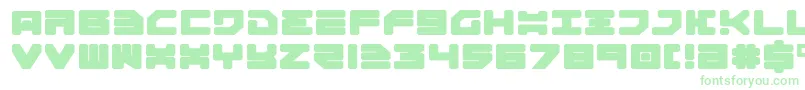 Шрифт Omega3Expanded – зелёные шрифты на белом фоне