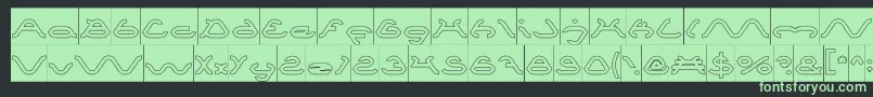 fuente SpiderHollowInverse – Fuentes Verdes Sobre Fondo Negro