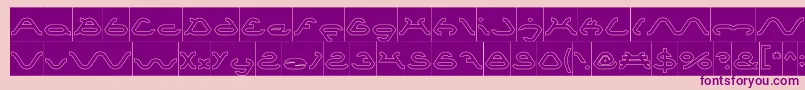 More about SpiderHollowInverse Font SpiderHollowInverse Font – Purple Fonts on Pink Background