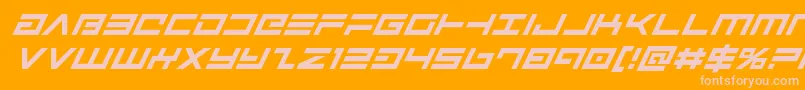 Шрифт Avengersuperital – розовые шрифты на оранжевом фоне