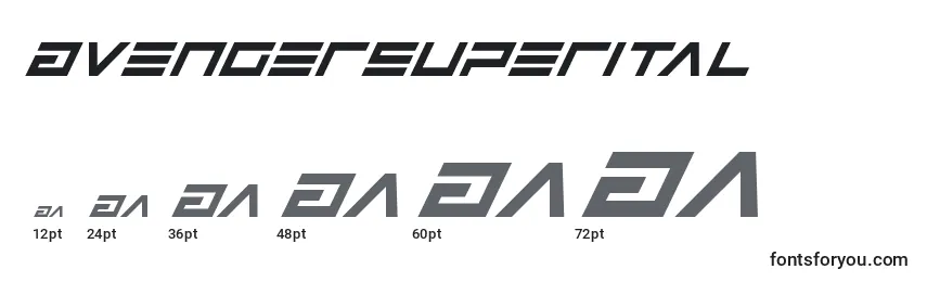 Avengersuperital Font Sizes