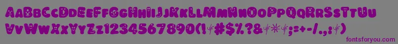 Lokisd Font – Purple Fonts on Gray Background