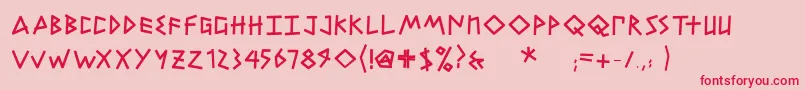 fuente PetitexbutBold – Fuentes Rojas Sobre Fondo Rosa