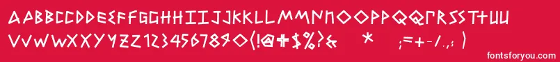 PetitexbutBold Font – White Fonts on Red Background