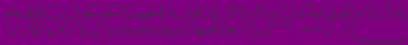 BernardoModaBold Font – Black Fonts on Purple Background