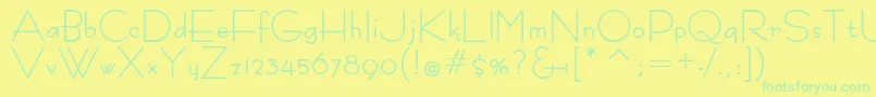 Подробнее о шрифте BernardoModaBold Шрифт BernardoModaBold – зелёные шрифты на жёлтом фоне