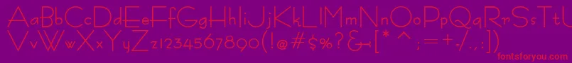 BernardoModaBold Font – Red Fonts on Purple Background