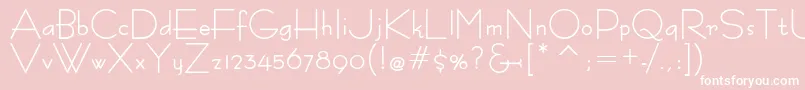 BernardoModaBold Font – White Fonts on Pink Background