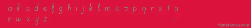 FontsLabGift Font – Gray Fonts on Red Background
