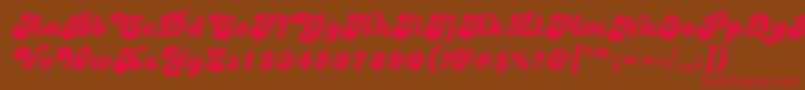 Cherry Font – Red Fonts on Brown Background