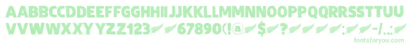 DkZealand Font – Green Fonts on White Background