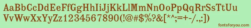 Etiennec Font – Brown Fonts on Green Background