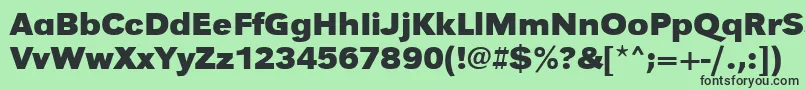 UrwgrotesktwidBold Font – Black Fonts on Green Background