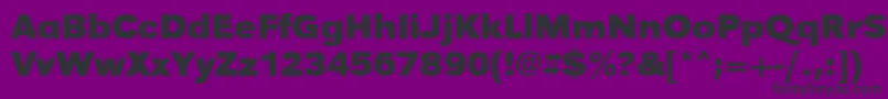 UrwgrotesktwidBold Font – Black Fonts on Purple Background