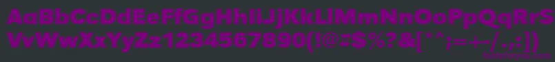 UrwgrotesktwidBold Font – Purple Fonts on Black Background