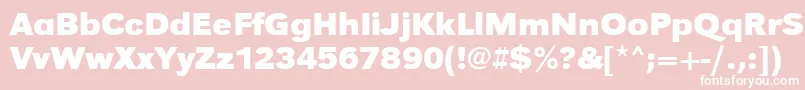 UrwgrotesktwidBold Font – White Fonts on Pink Background