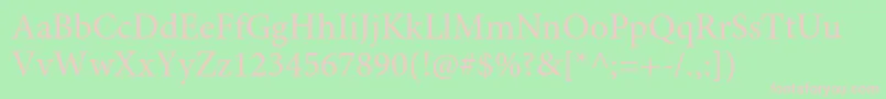 MinionproRegular Font – Pink Fonts on Green Background