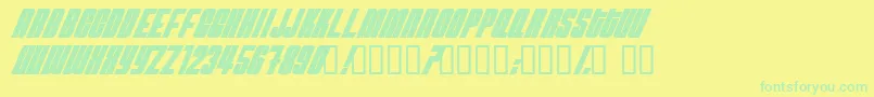 Więcej informacji o czcionce Neutb Czcionka Neutb – zielone czcionki na żółtym tle
