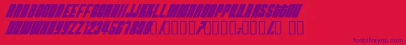 Neutb Font – Purple Fonts on Red Background
