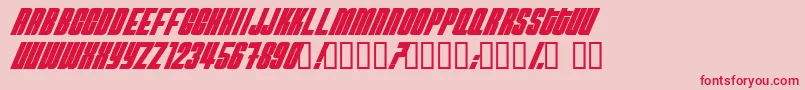 Neutb Font – Red Fonts on Pink Background