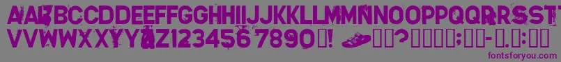 Silvs Font – Purple Fonts on Gray Background