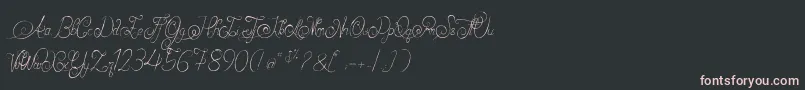 AlexandraOrlans Font – Pink Fonts on Black Background
