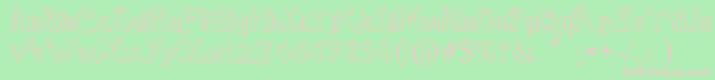 RaslensSzayelAbedossen Font – Pink Fonts on Green Background