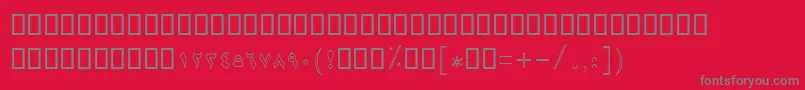 fuente BRose – Fuentes Grises Sobre Fondo Rojo