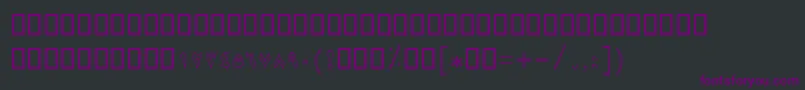 フォントBRose – 黒い背景に紫のフォント