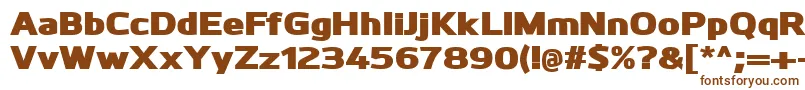 KuroBlack Font – Brown Fonts