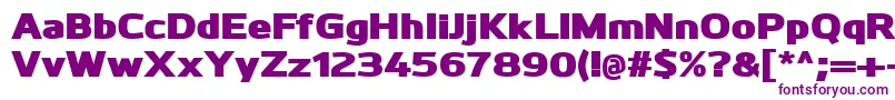 KuroBlack Font – Purple Fonts on White Background