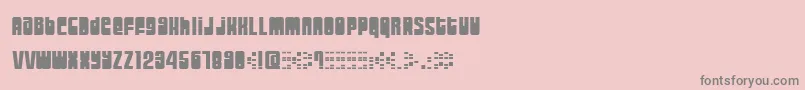 MoogSchmoog-Schriftart – Graue Schriften auf rosa Hintergrund