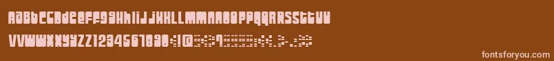 MoogSchmoog Font – Pink Fonts on Brown Background