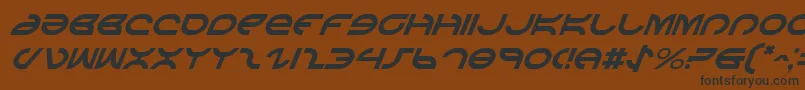 Шрифт AetherfoxItalic – чёрные шрифты на коричневом фоне