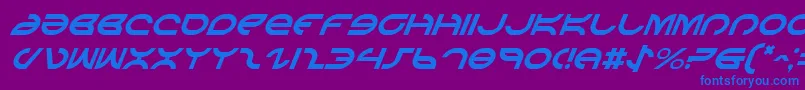 Шрифт AetherfoxItalic – синие шрифты на фиолетовом фоне