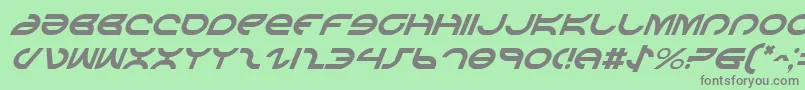 Шрифт AetherfoxItalic – серые шрифты на зелёном фоне