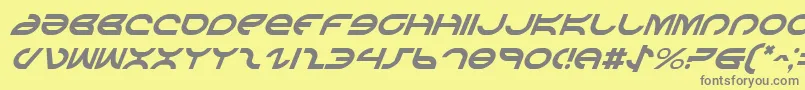 Шрифт AetherfoxItalic – серые шрифты на жёлтом фоне