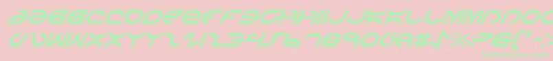 AetherfoxItalic Font – Green Fonts on Pink Background