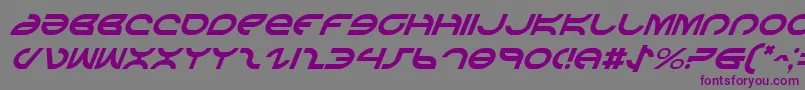 Шрифт AetherfoxItalic – фиолетовые шрифты на сером фоне