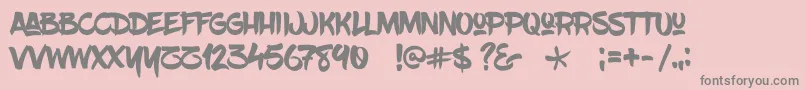 En savoir plus sur la police Blowbrush Police Blowbrush – polices grises sur fond rose