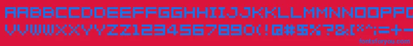 More about 04b08 Font 04b08 Font – Blue Fonts on Red Background