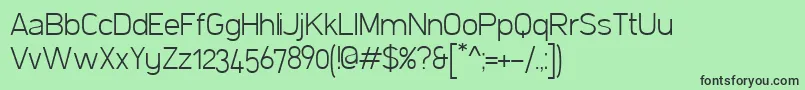 FilettoExtralight Font – Black Fonts on Green Background